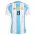 Maillot de foot Argentine Cristian Romero #13 Domicile vêtements Copa America 2024 Manches Courtes